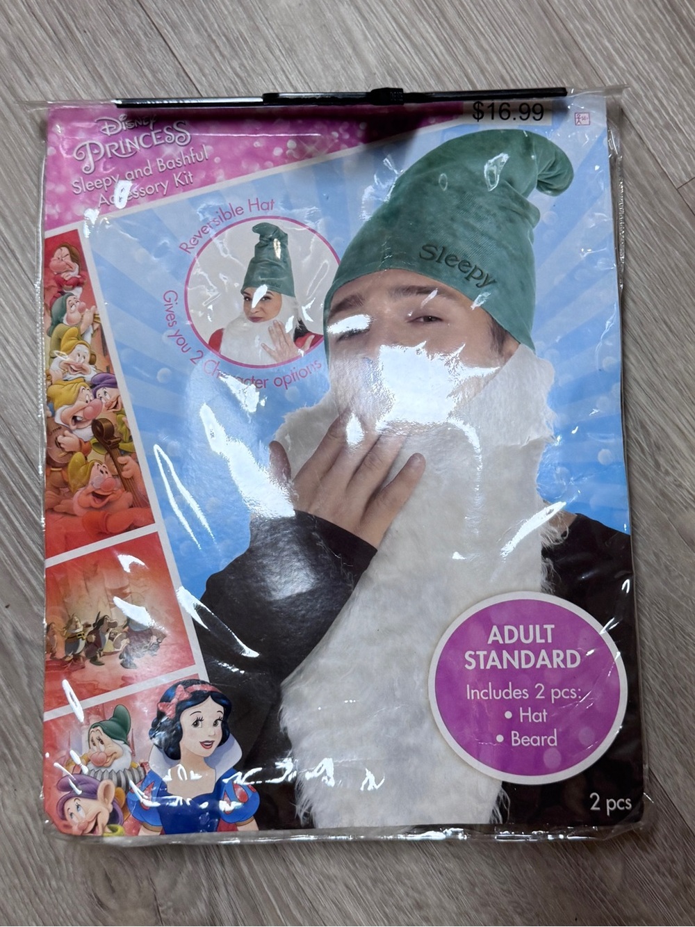 Disney Snow White Sleepy Dwarf Hat and Beard Costume Set